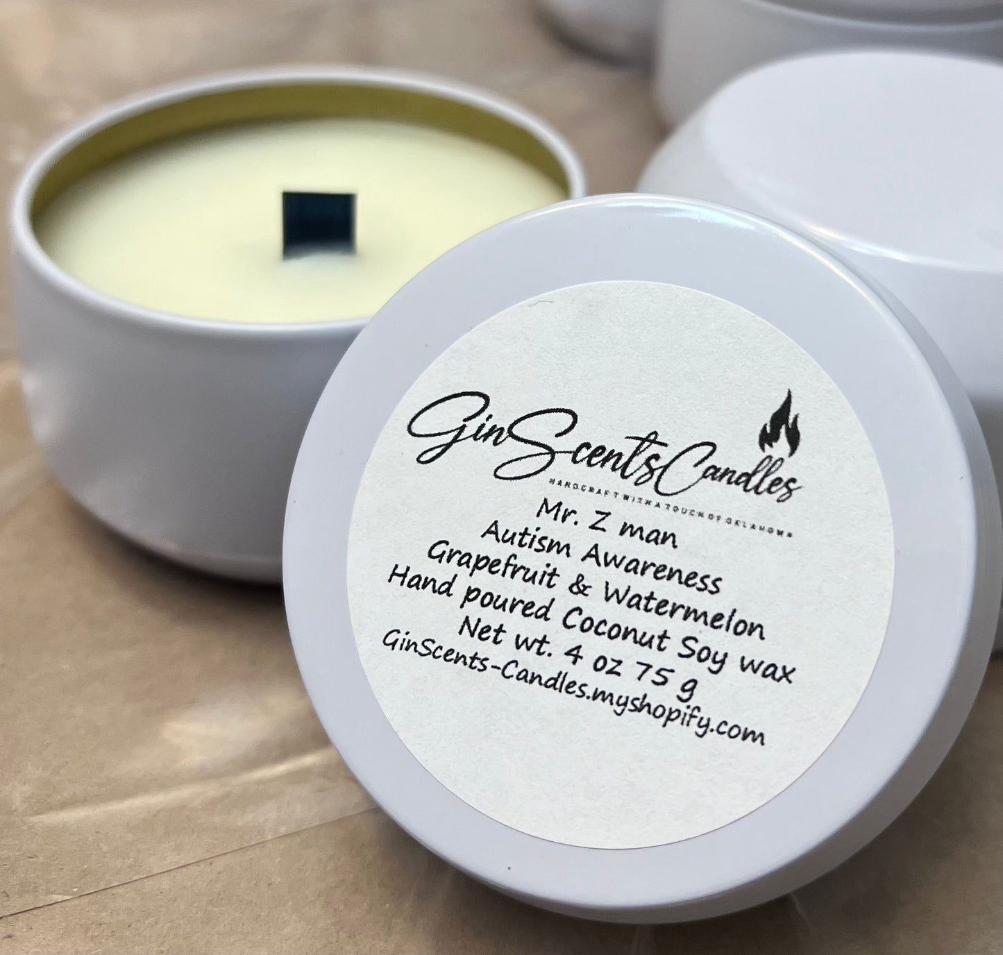 Mr. Z Autism Awareness 4oz candles